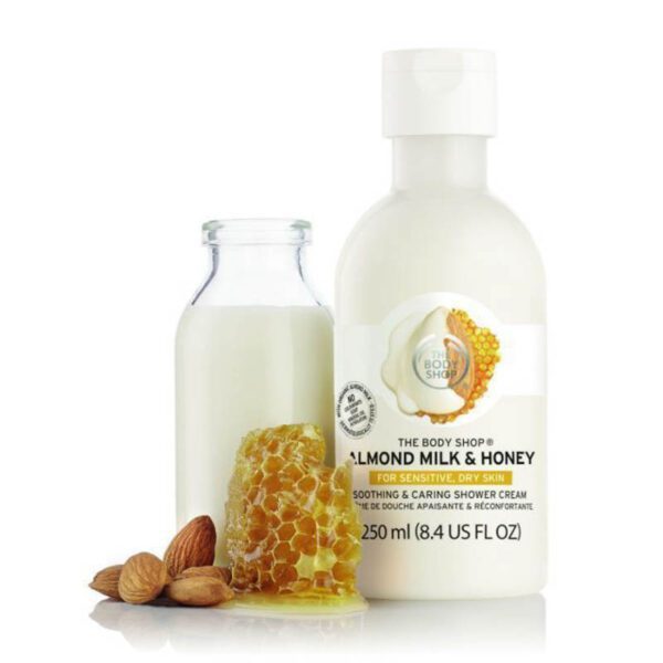 The Body Shop ALMOND MILK & HONEY SOOTHING &RESTORING SHOWER CREAM 250